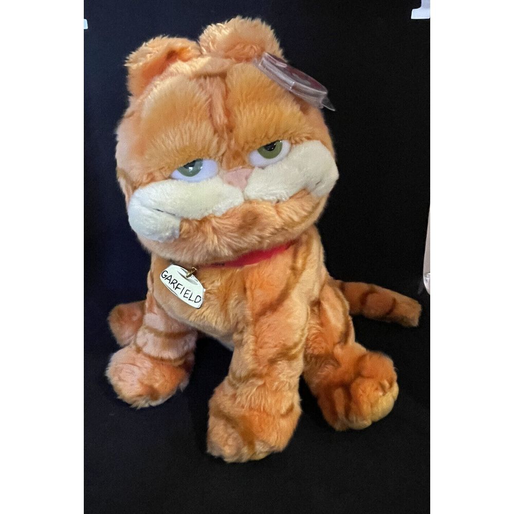 2004 Garfield The Movie TY Beanie Buddy‎ 10" Plush Cat w/ Collar & Tag